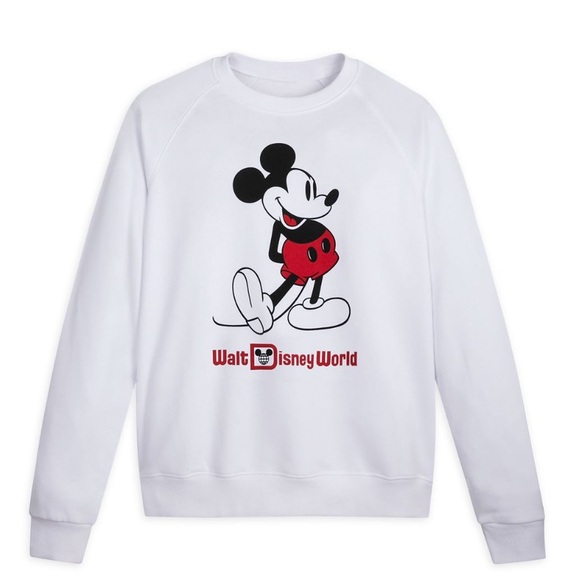 Disney Other - Mickey Mouse Classic Walt Disney World White Sweatshirt - Size XL